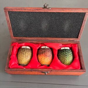 HBO GOT Game of Thrones Targaryen mother of dragons shot glass set